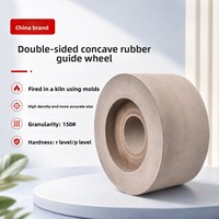 ZhongHua M1040/M1020/M1050 1080 Roues de guidage cylindriques concaves double face en caoutchouc pour rectifieuses sans centre, Chine continentale