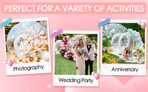 Maison à bulles gonflable de 10 pieds, maison de ballons gonflables en PVC pour enfants et ballons Maison à bulles transparente Dôme <span class=keywords><strong>Location</strong></span> de fête gonflable - Product Image 4