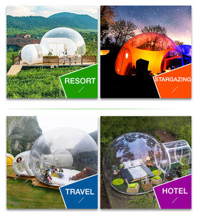 Cristal <span class=keywords><strong>Location</strong></span> Extérieure Clair Tunnel Transparente Gonflable de Camping de Bulle de Dôme Tente pour le Camping En Plein Air, Jardin - Product Image 5