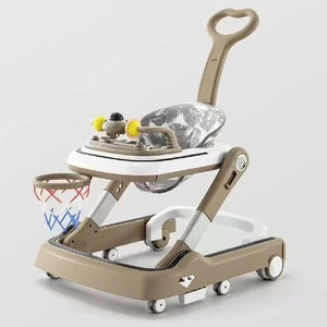 Andador <span class=keywords><strong>para</strong></span> Bebés 3 en 1, Plegable, con Bandeja Musical de Plástico, <span class=keywords><strong>para</strong></span> Aprendizaje y Entrenamiento, con Ruedas - Product Image 4