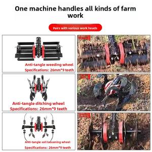 Motoculteur <span class=keywords><strong>Électrique</strong></span> Rotatif à Brancher - Puissance 2800W Multifonctionnel pour le Désherbage, le Lavorage du Sol, le Labourage et la Tonte - Product Image 2