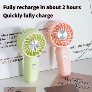 Ventilateur portable mini 3 vitesses, refroidissement par air, rechargeable par USB, ventilateur de table fonctionnant sur batterie, ventilateur à main pour l'extérieur - Product Image 3