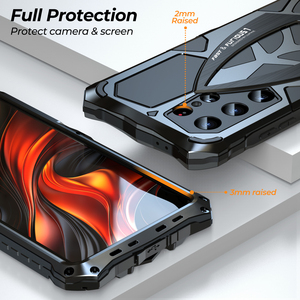 เคสโทรศัพท์กันกระแทกปี 2025 ผลิตจากโลหะผสมอะลูมิเนียม พร้อมกระจกกันรอยหน้าจอ สำหรับ <span class=keywords><strong>Samsung</strong></span> S25 S24 <span class=keywords><strong>S23</strong></span> Ultra Plus พร้อมสกรู - Product Image 4