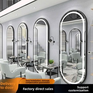 Specchio LED Contemporaneo <span class=keywords><strong>per</strong></span> <span class=keywords><strong>Arredamento</strong></span> Salone con Cornice Dorata <span class=keywords><strong>per</strong></span> Parrucchieri e Trucco, Specchio <span class=keywords><strong>per</strong></span> Salone di Bellezza - Product Image 2