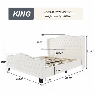 <span class=keywords><strong>Letto</strong></span> in Velluto di Agnello Stile Nordico Moderno e Semplice, <span class=keywords><strong>Letto</strong></span> Principessa per Camera da <span class=keywords><strong>Letto</strong></span> <span class=keywords><strong>Matrimoniale</strong></span>, Disponibile in Misure King e Queen - Product Image 4
