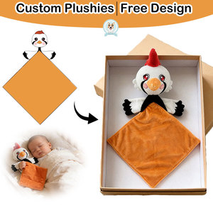 Bambola Calmante Personalizzata per Neonati, Asciugamano Morbido a Forma di Animale, Giocattolo per Dormire, Allevia l'Ansia - Product Image 1