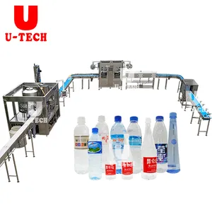 Hot Selling Volautomatische Mini Mineraalwater Bottelen Vullen Capping Plant Kosten Gebotteld Water Vullen Stelen Machine