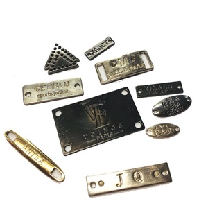 Custom Gold <b>Bag</b> Hardwear <b>Accessories</b> Metal Logo Label Tags for Leather <b>Bag</b> - Product Image 1