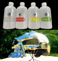 Kit de démarrage pour machine à chrome liquide Liquid Image Mini Hydro Chrome, concentré de chrome liquide K B S pour placage au chrome par pulvérisation, garantie 1 an