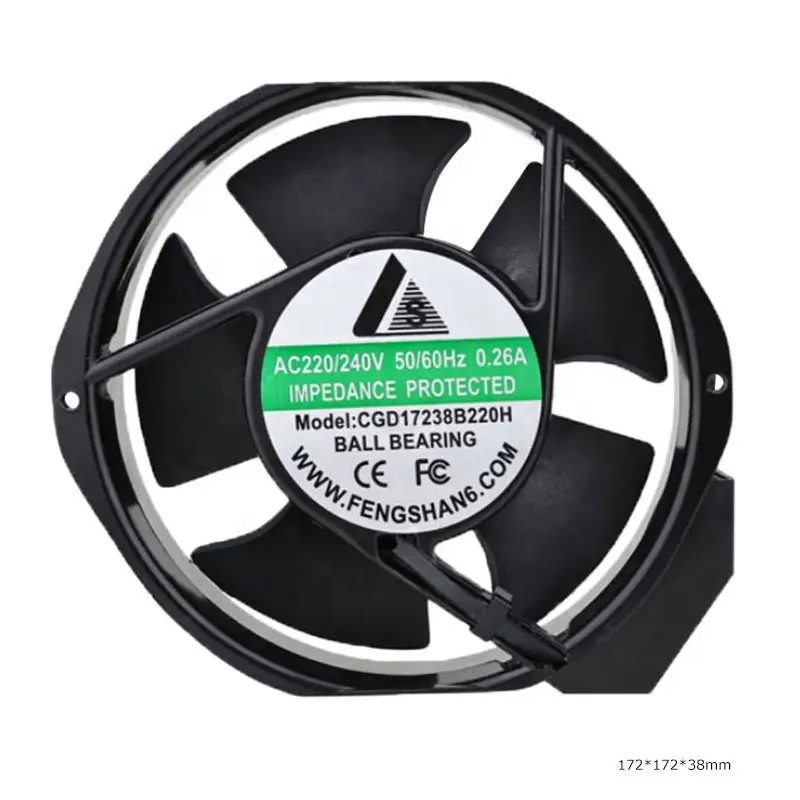 17238ケースファンVentilador De Refrigeracio110vアキシャル冷却ファン220v 240v 0.2a 40w 3000rpm AC冷却ファン