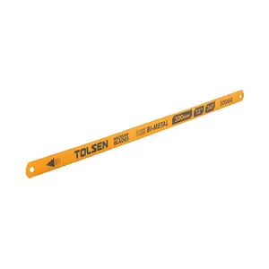 Lame <span class=keywords><strong>de</strong></span> <span class=keywords><strong>scie</strong></span> <span class=keywords><strong>à</strong></span> <span class=keywords><strong>métaux</strong></span> bimétallique jaune TOLSEN 30064 industrielle M2 24tpi - Product Image 1