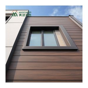 Offre Spéciale Vente Directe Nouvelle Référence Bois Écologique Résistant aux Intempéries Grain de Bois Panneau Mural Anti-Fissures WPC Extérieur - Product Image 1