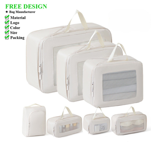 Bolsa de Almacenamiento de Ropa de Tela a Cuadros Gruesa y Compresible para Viajes, Bolsa de Embalaje, Organizador de Ropa para Equipaje - Product Image 1