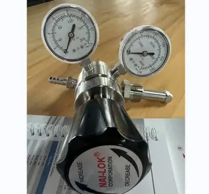 Factory Price Stainless steel SS 316 Pressure Regulator for High Pressure High Purity Nitrogen Hydrogen Gas