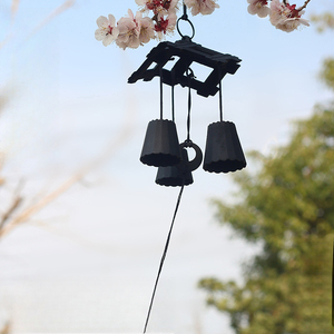 Campanas de viento metálicas al por mayor YDY, adornos colgantes decorativos conmemorativos para zonas escénicas, estilo japonés, tríptico de hierro fundido del sur. - Product Image 3