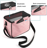 Sac de transport pour animaux de compagnie de luxe, respirant, en polyester, avec fermeture éclair, pour petits animaux, avec bretelles pour chiens et chats