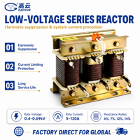 Réacteur onduleur série Gaoyun GKSG-0.7/0.48-7% en fil de cuivre 480V 50Hz 10kvar, avec condensateur harmonique basse tension de 0.7kvar