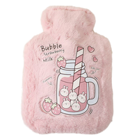 Sac à eau chaude Kawaii en peluche lapin mignon, 500 ml/750 ml, pour réchauffer les mains des bébés en hiver