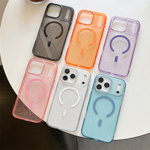 เคสโทรศัพท์ใสแบบแม่เหล็กสำหรับ iPhone 17/16 Max พร้อมขอบโลหะป้องกันกล้อง, เคสใสแบบแม่เหล็กสำหรับ iPhone 17 Pro - Product Image 1