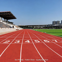 Permukaan Atletik Hybrid Polyurethane Klub Atletik, Disetujui IAAF, 14mm Kelas Profesional untuk Kampus di Filipina