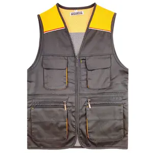 2022 Factory in Stock Outdoor Lightweight Cotton Multi-Pocket Fly Fishing Vest