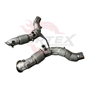 Tuberías Turbo Térmicas de Acero Inoxidable Vortex para Ferrari F8 Spider con Manta Térmica y Conjunto de Conducto Flexible - Product Image 6