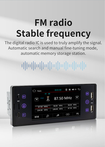 BQCC <strong>1din</strong> Universal 5&quot; Dashboard Car Radio Mirror Link FM/USB/AUX/SWC Meida <strong>Player</strong> for Suzuki Nissan Toyota KIA VW Vechiel <strong>MP5</strong> - Product Image 3