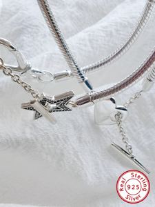 Bracelet chaîne serpent en argent sterling 925 tendance unisexe, cadeau plaqué argent 2025 - Product Image 4