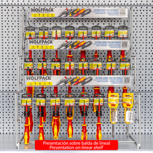 Espositore da appendere/da tavolo per cacciaviti isolati, 88 pezzi, set completo - Product Image 2
