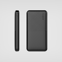 Batterie externe portable 10000mAh, double USB Type-C, chargeur rapide, ultra-mince, pour téléphone portable