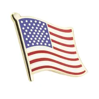 제조 업체 옷깃 핀 배지 사용자 정의 하드 에나멜 국경일 국기 미국 미국 멕시코 캐나다 플래그 에나멜 핀
