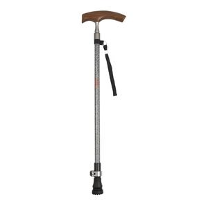 Nouvelle arrivée bâtons de <span class=keywords><strong>marche</strong></span> extérieurs en aluminium 7075 de haute qualité conçus à la mode bâton de télescope réglable en ébène pour les personnes âgées - Product Image 1