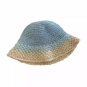 Chapeau Bob Femme en Papier à Grande Bordure Anti-UV pour Plage et Vacances Printemps-Été - Product Image 5