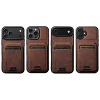 Étui Porte-Cartes en Similicuir Motif Litchi CHAOYIIDAN pour iPhone 17 Pro Max/17 Air/16/15 Plus/14/13/12/11/X/XR/XS Max