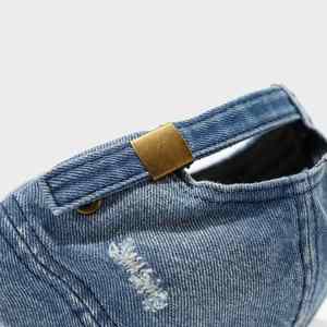 หมวกเบสบอลเดนิมยีนส์ฟอกสไตล์เรโทรสำหรับผู้หญิงผู้ชายรุ่นใหม่ปี 2025 หมวกแก๊ปทรงทรัคเกอร์สำหรับเล่นกีฬา ป้องกันแสงแดด สวมใส่ได้ทุกฤดู - Product Image 6