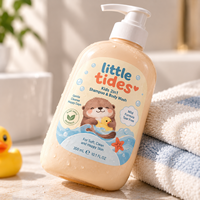 Étiquettes personnalisées pour bébés et enfants, autocollants adhésifs BOPP mats doux au toucher et imperméables pour les bouteilles de shampoing et de lotion