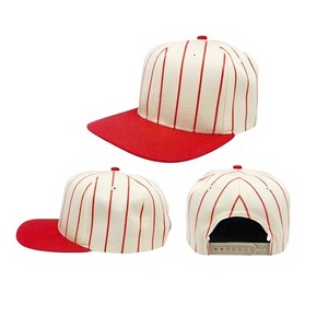 Personalized Pinstripe <strong>Retro</strong> OTTO <strong>Hats</strong> Custom 3D Embroidery Logo 5 Panel Flat Brim Two Tone Baseball Cap a Frame <strong>Hats</strong> - Product Image 4