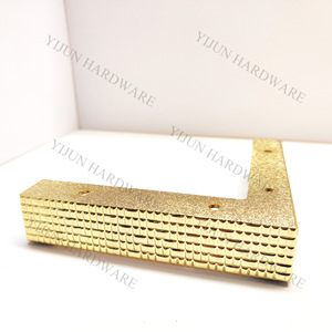 Aluminum Alloy <b>Sofa</b> <b>Legs</b> Gold Right Angled Modern Furniture Support Heavy Duty - Product Image 5