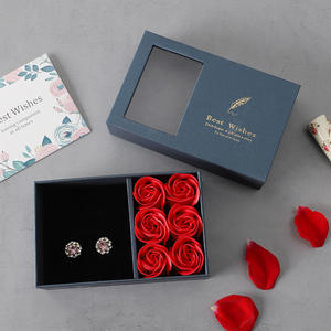 Cajas para Anillos de Rosa, Empaque de Joyería, Caja de Regalo de Graduación, Collares y Pulseras de Rosa Eterna, Material de Jabón Ecológico Romántico - Product Image 1