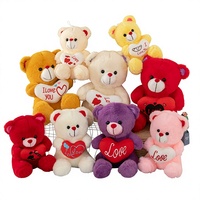 Nouvelle Peluche Ours en Peluche Cuddly, Douce et Adorable, Coussin pour Enfants, Jouet en Polyester, 0-24 Mois, Poupée pour Machine à Pinces
