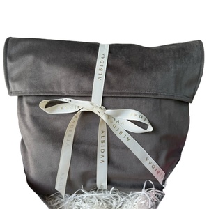 Chuanghua BSCI Recyclable Jute Hemp <b>Envelope</b> <b>Gift</b> Jewelry Packaging Dust Bag Luxury Logo Ribbon Pouch Customizable Shoe - Product Image 6