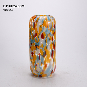 Piccolo Vaso in <span class=keywords><strong>Vetro</strong></span> <span class=keywords><strong>Colorato</strong></span> con Effetto Coriandoli, <span class=keywords><strong>Vetro</strong></span> Artistico Soffiato a Mano Stile Murano per Fiori, Decorazione d'Interni e <span class=keywords><strong>Centrotavola</strong></span> - Product Image 2