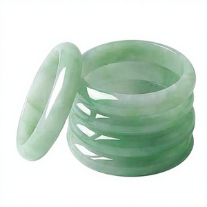 Bracelets classiques en résine faits à la main par H CRAFT, bijoux fantaisie uniques pour femmes, violet, jade, accessoires de mode, cadeau - Product Image 1