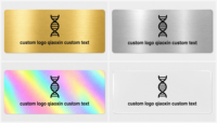 Étiquettes personnalisées en or, argent et holographiques transparentes pour flacons, autocollants adhésifs imperméables pour emballages en verre de 3/5/10 ml