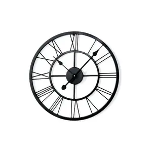 सबसे अच्छा इनडोर डिजाइनर घड़ी संख्यात्मक डिजाइन धातु फ्रेम दीवार घड़ी के लिए इनडोर घर कार्यालय विला और रेस्तरां सजावट घड़ी