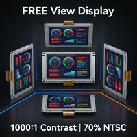 Module d'affichage LCD TFT IPS 8,8 pouces 1280x480 LVDS 60 broches AG Front POL rétroéclairage LED par le bord -30~+80°C large plage de température 50000H