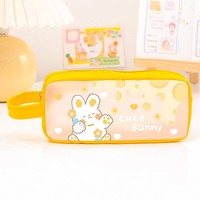 Trousse à crayons animal mignon pour enfants sac à crayons étanche en plastique Kawaii papeterie pour l'école