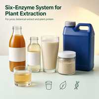 Enzymes liquides de qualité alimentaire pour l'extraction végétale : Pectinase, Cellulase, Hemicellulase, Protéase neutre pour jus et extraits botaniques