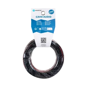 Câble audio 2G0.75mm 20m, rouge et noir - Connexions stables pour systèmes de sonorisation, idéal pour les installations audio en - Product Image 2