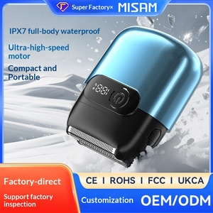 Mini rasoir électrique portable rechargeable étanche IPX7 à triple lame en plastique, prix usine Misam, pour hommes - Product Image 5